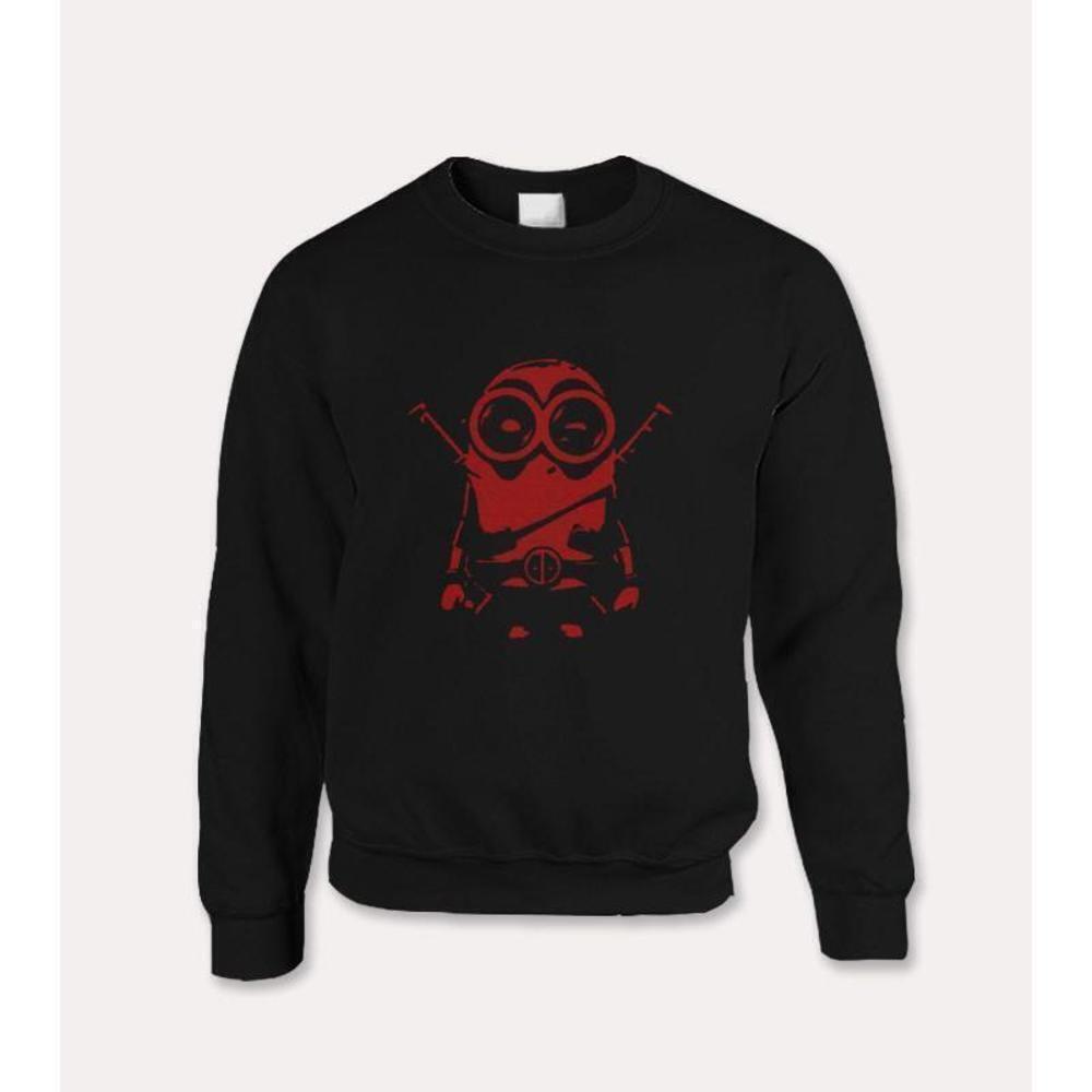Deadpool Minions Parody Funny Cartoon Mashup Novelty Fan Sweatshirt